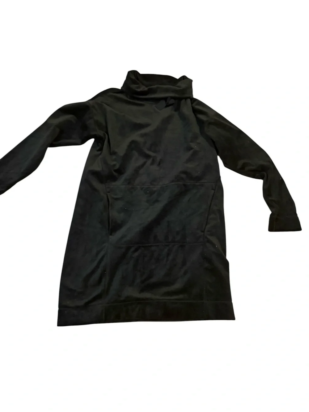 MAX STUDIO Black Turtleneck Pullover Dress velvet